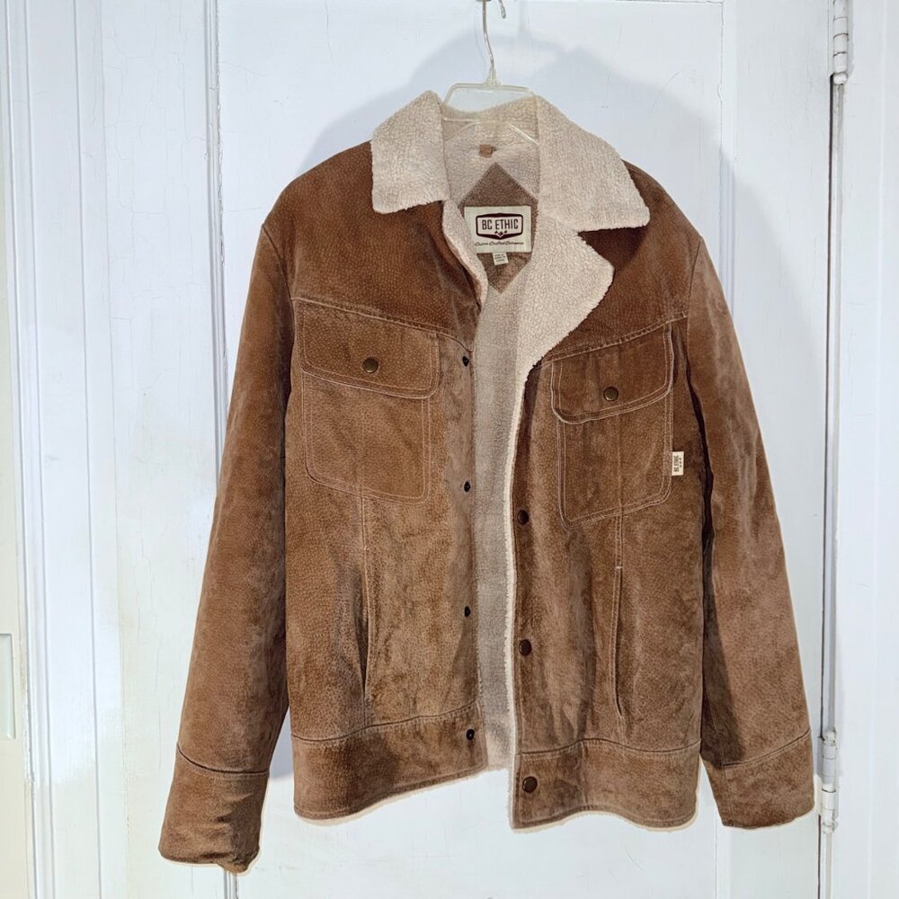 Men's 100% Leather BC Ethic Size Medium Jacket